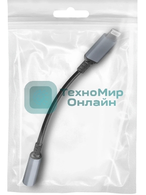 Переходник Defender JACK03-02 PRO 3.5 jack(F)-Lightning(M) c ЦАП 1