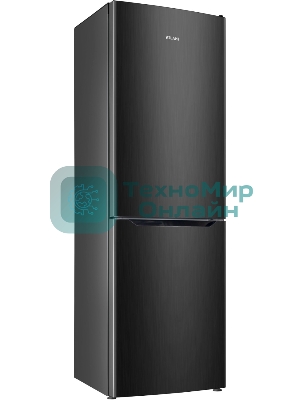 Холодильник Atlant XM 6623-159 черный металлик двухкамерный 182/159л морозилка снизу