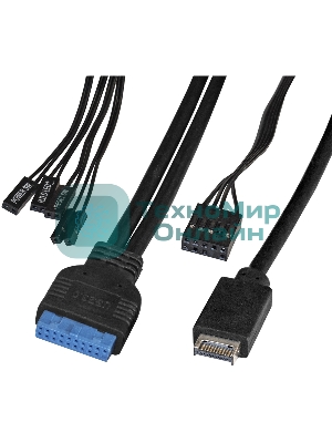 Компьютерный корпус Miditower ExeGate XP-332UC-UNS450 (ATX, БП UNS450 с вент. 12см, 2хUSB 3.0/1хTypeC, аудио, черный)