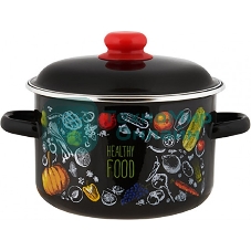 Кастрюля Appetite 1RD181М Healthy food эмалированная сталь 3 л