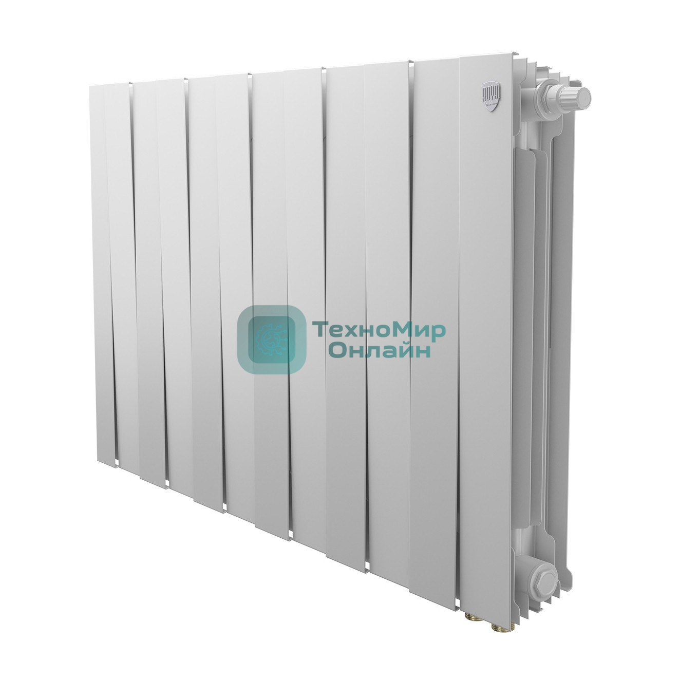 Радиатор биметаллический Royal Thermo PianoForte 500 белый VR80 - 12 секц.