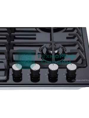 Газовая варочная панель Maunfeld EGHE.64.6CB/G, 4 конфорки, эмалированная сталь, черный