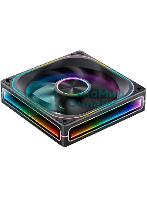 Кулер для корпуса JONSBO ZA-120BR Reverse (120x120x28мм, 4-pin PWM, ARGb, 62.4CFM, 37.3dBA, 2400RPM, черный)