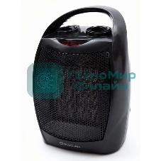 Тепловентилятор Neoclima PTC-07, черный, 750/1500 Вт, 20 м2, термостат