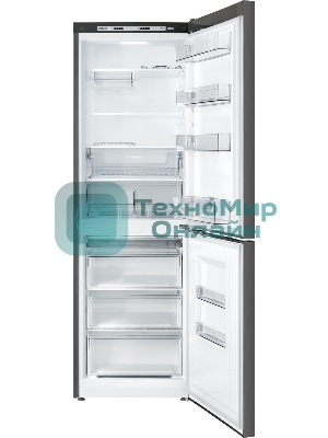 Холодильник Atlant XM 6623-159 черный металлик двухкамерный 182/159л морозилка снизу