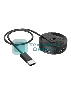 Разветвитель USB 2.0 A4Tech HUB-20 4порт. черный