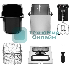 Фритюрница Kitfort КТ-2023 2180Вт черный/серебристый