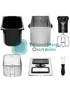 Фритюрница Kitfort КТ-2023 2180Вт черный/серебристый