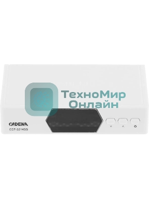 Приставка для цифрового ТВ Cadena CDT-2214SB белый, DVB-T2, DVB-T, HDMI, USB 2.0