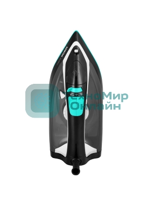 Утюг Centek CT-2314 черный/бирюзовый, 2800 Вт, 50 г/мин, 190 г/мин, 370 мл