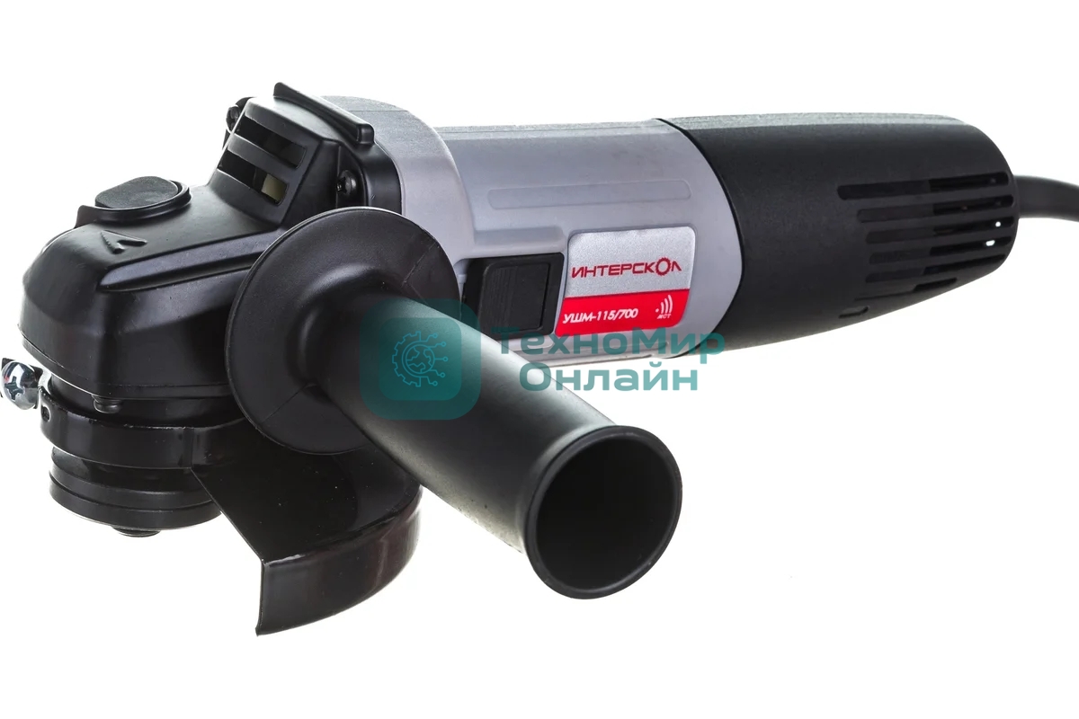 Угловая шлифовальная машина Интерскол УШМ-115/700 750Вт 11000об/мин рез.шпин.:M14 d=115мм