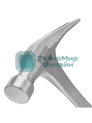 Молоток-гвоздодер Denzel 560 г, цельнометаллический, двухкомпонентная рукоятка