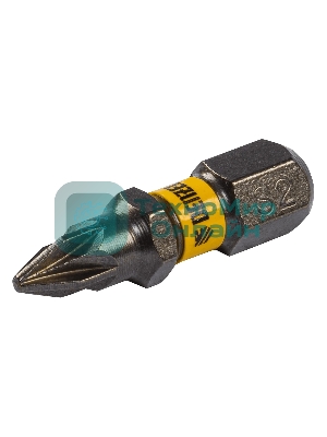 Набор бит Denzel PZ1х25, сталь S2, шестигранный профиль, 10 шт.