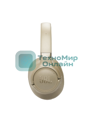Беспроводные/проводные наушники JBL Tune 780NC бежевый, полноразмерные, Bluetooth + проводной, адаптивное шумоподавление