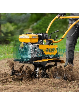 Мотоблок Denzel DPT-270S, 7 л.с., ремен.сцеп, фрез 3х4, ШОМ, передачи 2В/1Н