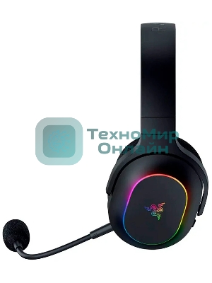 Гарнитура Razer Barracuda X Chroma чёрный, беспроводная, радиоканал, до 70 ч, съёмный микрофон, подсветка