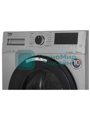 Стиральная машина Beko WSPE7H616S cеребристый, загрузка фронтальная 7,5 кг, 1200 об/мин., класс: А