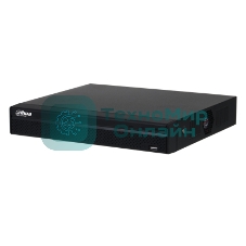 Видеорегистратор IP 16-канальный DAHUA 4K и H.265+. Входящий поток до 160 Мбит/с; сжатие: H.265+, H.265, H.264+, H.264; разрешение записи до 12Мп; накопители: 1 SATA III до 20Тбайт; воспроизведение: 8к