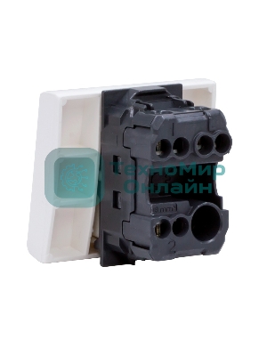 Выключатель 1-кл. 2мод. СП VIVA 16А IP20 белый ДКС 45021