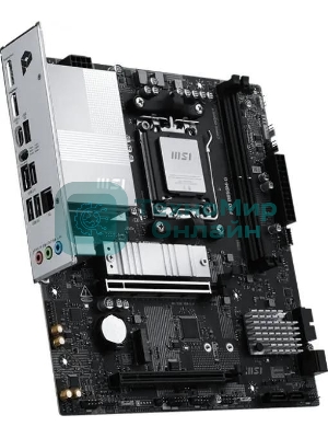Материнская плата MSI PRO B850M-G, AM5, AMD B850, 2xDDR5, 4xSATA, 2xM.2, 1xPCIe 5.0 x16, 1xPCIe 4.0 x4, 1xDP, 1xHDMI, 1x5Gb LAN, 1xUSB-C 5Gbps, 3xUSB-A 5Gbps, 2xUSB-A 2.0, 3x3.5 мм, 7.1, mATX