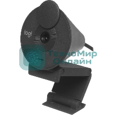 Веб-камера Logitech Brio 300 1920x1080, 30 кадр/с, USB Type-C, микрофон (шумоподавление), автоматическая фокусировка, автоосвещение, универсальное крепление