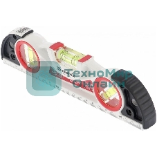 Уровень алюминиевый Matrix литой, фрезерованный, 3 глазка, две ударные площадки, 235 мм