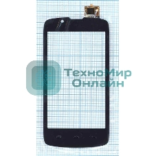 Сенсорное стекло (тачскрин) для Fly IQ4490 Era Nano 4, черное
