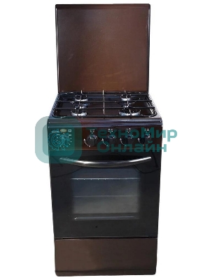 Плита комбинированная Cezaris ПГЭ 1000-13 коричневый, конфорок 4 газовых, духовка 41 л, 50 см x 85 см x 50 см