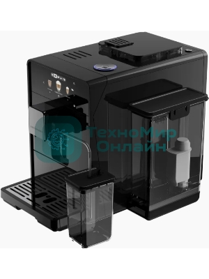 Отдельностоящая кофемашина Kuppersberg KCF 401 B, High-Tech, автоматический капучинатор, контейнер для молока, коническая кофемолка, макс. давление 19 бар, объем контейнера для зерен 150 гр, объем емкости для воды 2 л, 6 уровней помола, автоматическое выключение, TFT дисплей, сенсорное управление, цвет черный