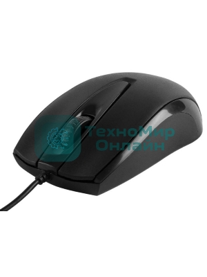 Мышь проводная CBR CM 124 черный, 1000 dpi, USB, кнопки - 3