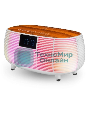 Радиобудильник Hyundai H-RCL231 белый LCD подсв:белая часы:цифровые FM