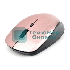 Мышь беспроводная Gembird MUSW-250-3 розовый, 1600 dpi, радиоканал, USB, кнопки - 4