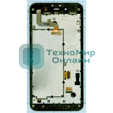 Дисплей для Asus PadFone mini 4.3, черный с рамкой