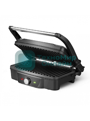 Гриль электрический BQ GR3006, черный/стальной