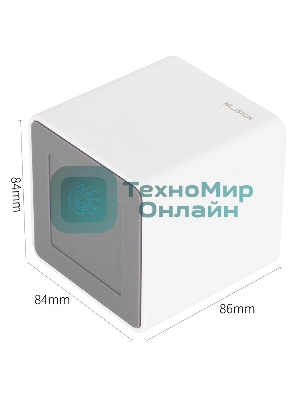 Подставка Deli ENS011белый Nusign 2 отделения для письменных принадлежностей, 84х84х86мм, белый, пластик