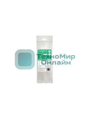 Стяжка кабельная 200х2.5 белый (уп. 100 шт) SE IMT20025W