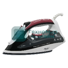 Утюг Atlanta ATH-5493 черный/белый/красный, 2000 Вт, 32 г/мин, 86 г/мин, 200 мл