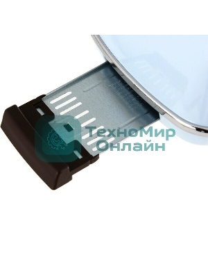 Тостер DeLonghi CTOV 2103.AZ, 900 Вт, на 2 тоста, разморозка, обжаривание, решетка для подогрева, поддон, голубой