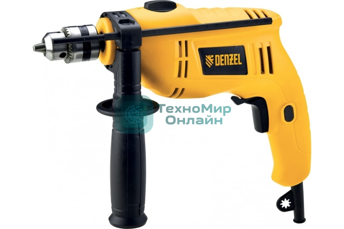 Дрель ударная Denzel ID-550 550 Вт 0-2900 об/мин 464000 уд/мин