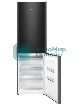 Холодильник Atlant XM 6623-159 черный металлик двухкамерный 182/159л морозилка снизу