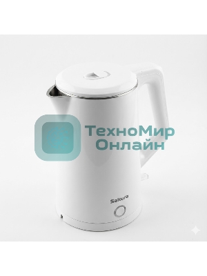 Чайник электрический Sakura SA-2150W 1.8 л, двойной корпус,бел