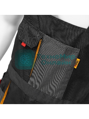 Полукомбинезон профессиональный рабочий Denzel 65% полиэстер 35% хлопок, XXL