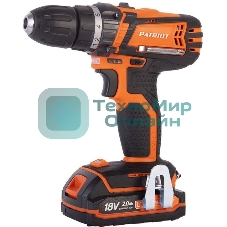 Дрель-шуруповерт аккумуляторная Patriot BR 181UES, Аккумуляторная, 21В, 2 АКБ, Кейс