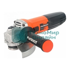 Угловая шлифовальная машина PATRIOT AG 120Mвибро, пылезащищенная. 720 Вт, Диск 125 мм, 11000 об/мин