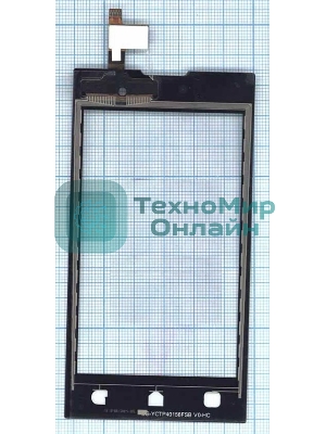 Сенсорное стекло (тачскрин) для ZTE V815W v2, черное