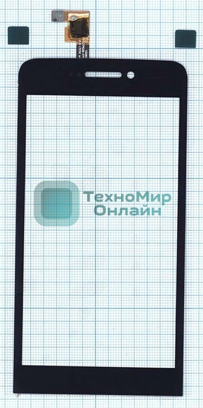Сенсорное стекло (тачскрин) для Explay 4Game, черное
