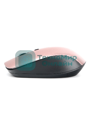 Мышь беспроводная Gembird MUSW-250-3 розовый, 1600 dpi, радиоканал, USB, кнопки - 4
