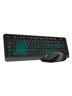 Комплект клавиатура+мышь A4Tech FStyler FG1010S беспроводной, USB, 2000 DPI, чёрный/серый