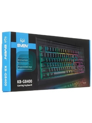 Клавиатура SVEN KB-G8400 проводная, USB Type-A, чёрный