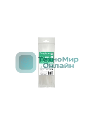 Стяжка кабельная 150х3.6 белый (уп. 100 шт) SE IMT15036W